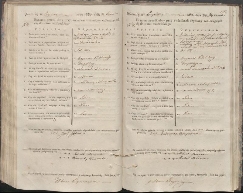 Krinčino Romos katalikų parapijos bažnyčios 1840–1844 metų priešjungtuvinės apklausos knyga