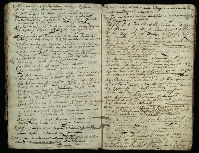 Pušaloto Romos katalikų parapijos bažnyčios 1772–1785 metų mirties metrikų knyga