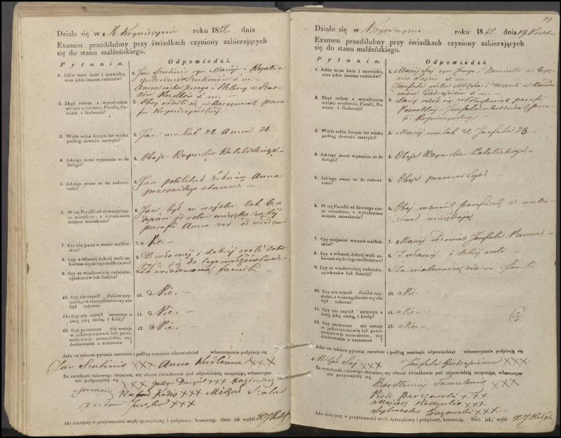 Krinčino Romos katalikų parapijos bažnyčios 1853–1862 metų priešjungtuvinės apklausos knyga