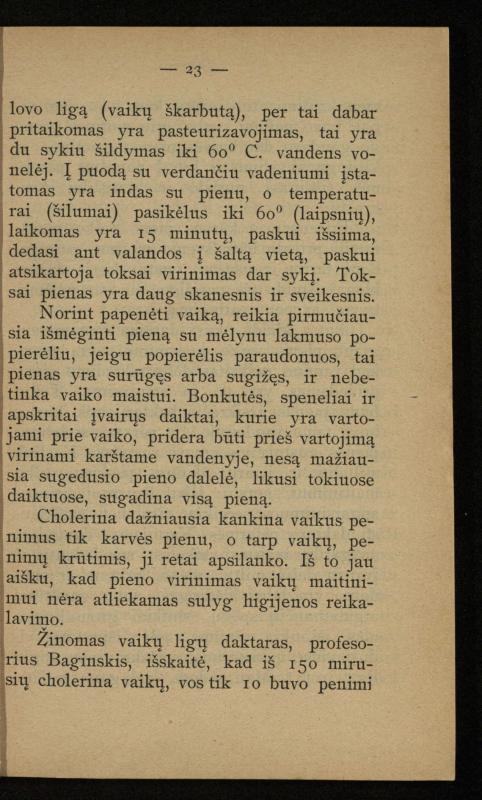 Kaip užsilaikyti pavasarį, vasarą, rudenį ir žiemą / [Otto Gotthilf Traenhart]; pagal d-rą med. L. Volbergą sutaisė d-ras A. Vileišis. – [Vilnius]: [„Vilniaus žinių“ red.], 1906 (Vilnius: „Vilniaus žinių“ sp.). – 91, [1] p.