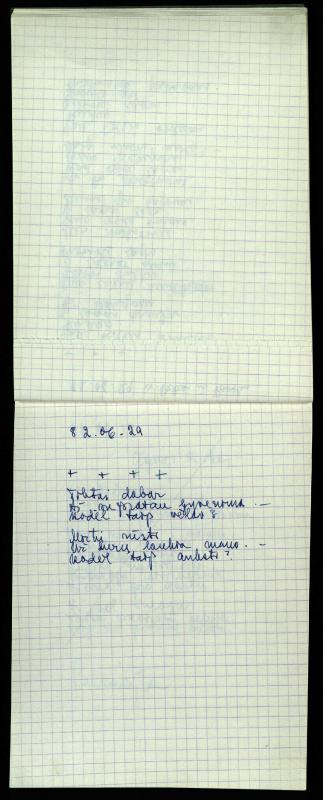 Poeto Jono Vytauto Nistelio eilėraščių sąsiuvinis