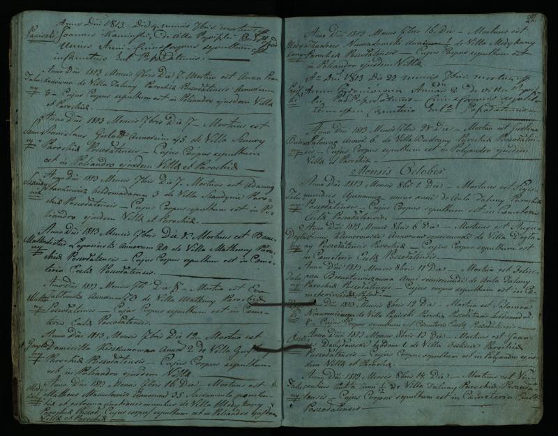 Pušaloto Romos katalikų parapijos bažnyčios 1810–1827 metų mirties metrikų knyga