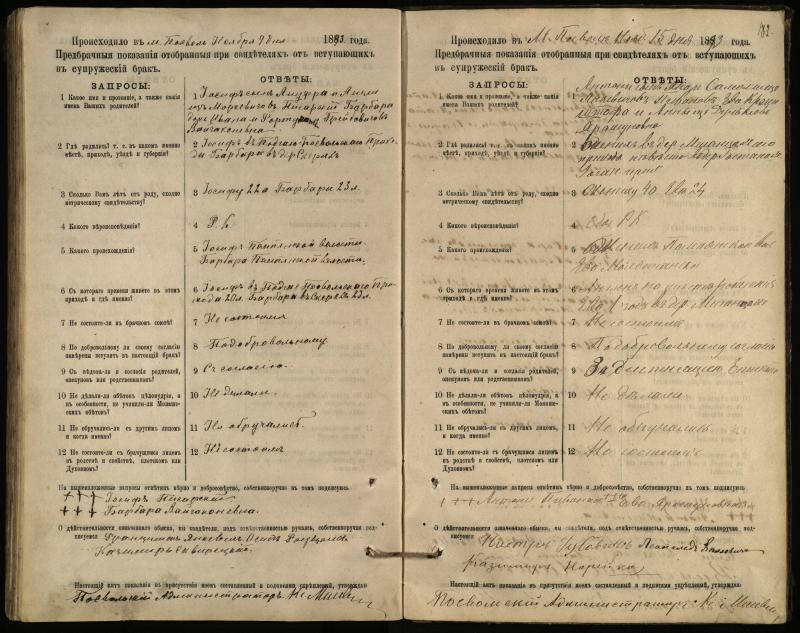 Pasvalio Romos katalikų parapijos bažnyčios 1885–1894 metų priešjungtuvinės apklausos knyga