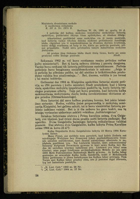 Mažosios Lietuvos mokyklos ir lietuvių kova dėl gimtosios kalbos / Ansas Bruožis; redagavo Vincas Vileišis. – Kaunas: Didž. ir Maž. Lietuvos kultūr. bendradarbiavimo s-gos Finansų m-jos tarnautojų skyriaus leidinys, 1935. – 94, [2] p.