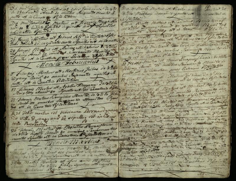 Pušaloto Romos katalikų parapijos bažnyčios 1772–1785 metų mirties metrikų knyga