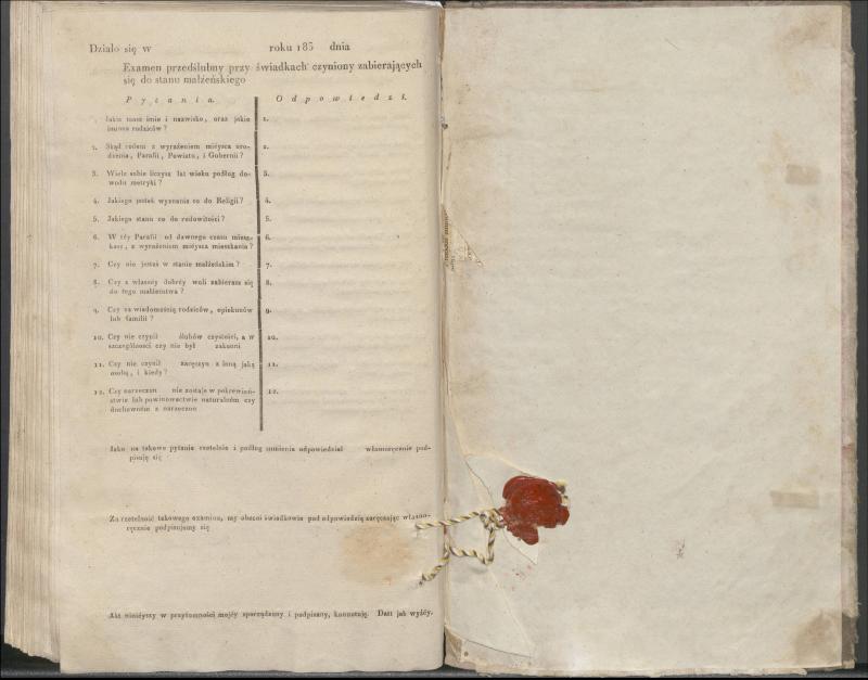 Krinčino Romos katalikų parapijos bažnyčios 1837–1839 metų priešjungtuvinės apklausos knyga