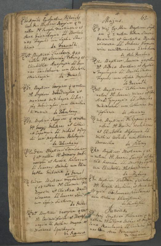 Pasvalio Romos katalikų parapijos bažnyčios 1749–1772 metų krikšto metrikų knyga