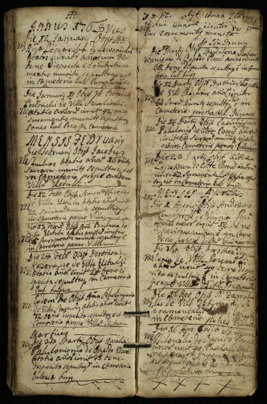 Pasvalio Romos katalikų parapijos bažnyčios 1744–1776 metų mirties metrikų knyga