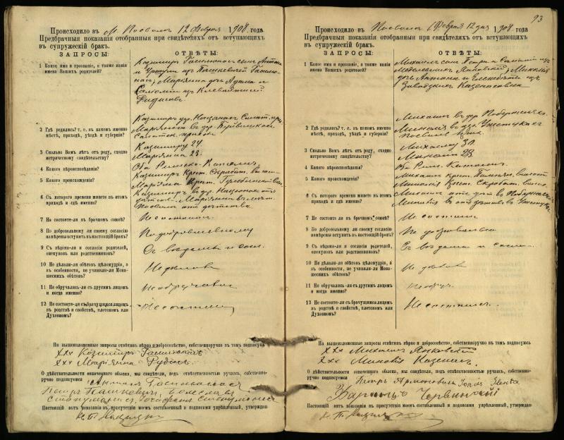 Pasvalio Romos katalikų parapijos bažnyčios 1903–1917 metų priešjungtuvinės apklausos knyga
