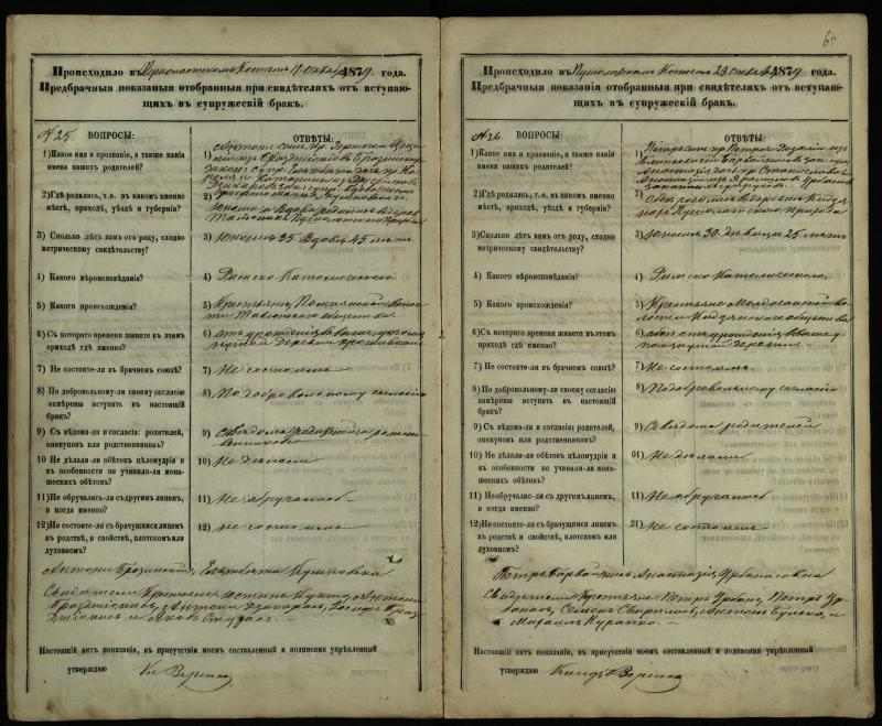 Pušaloto Romos katalikų parapijos bažnyčios 1878–1883 metų priešjungtuvinės apklausos knyga