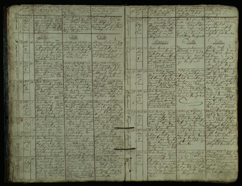 Pušaloto Romos katalikų parapijos bažnyčios 1828–1834 metų mirties metrikų knyga