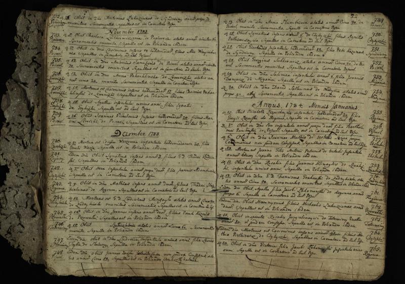 Pasvalio Romos katalikų parapijos bažnyčios 1776–1788 metų mirties metrikų knyga