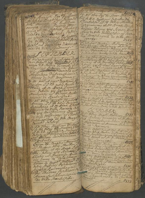 Pasvalio Romos katalikų parapijos bažnyčios 1749–1772 metų krikšto metrikų knyga