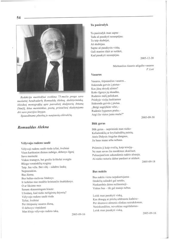 Šiaurietiški atsivėrimai : Pasvalio krašto istorijos ir kultūros žurnalas 2006, nr. 2 (21)