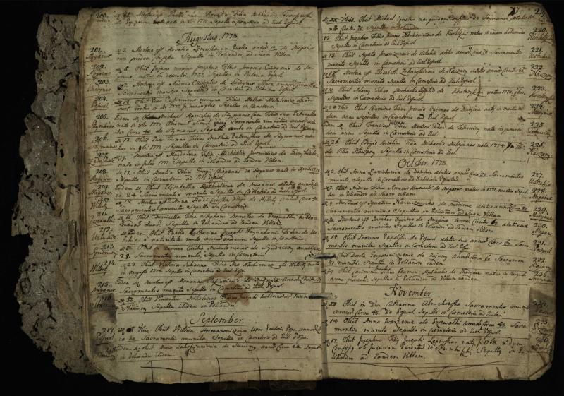 Pasvalio Romos katalikų parapijos bažnyčios 1776–1788 metų mirties metrikų knyga