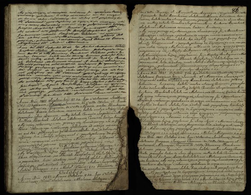Saločių Romos katalikų parapijos bažnyčios 1819–1827 metų priešjungtuvinės apklausos knyga