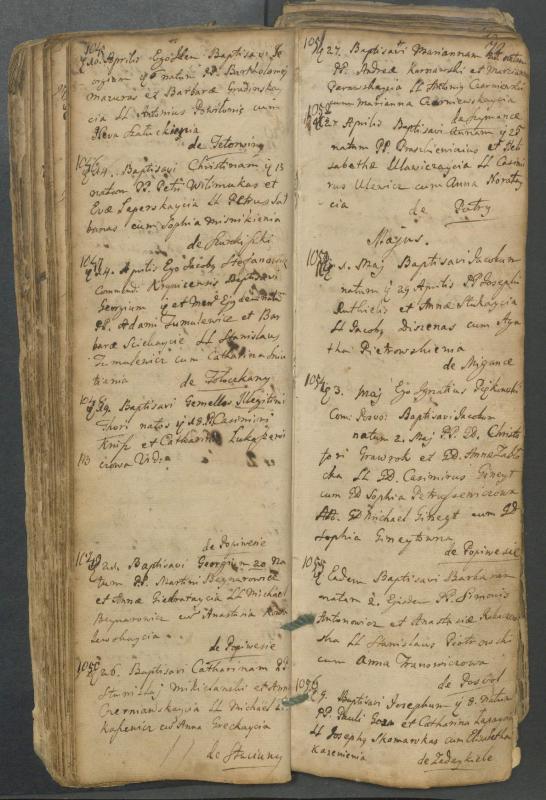 Pasvalio Romos katalikų parapijos bažnyčios 1749–1772 metų krikšto metrikų knyga