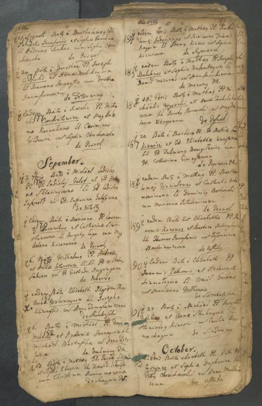 Pasvalio Romos katalikų parapijos bažnyčios 1749–1772 metų krikšto metrikų knyga