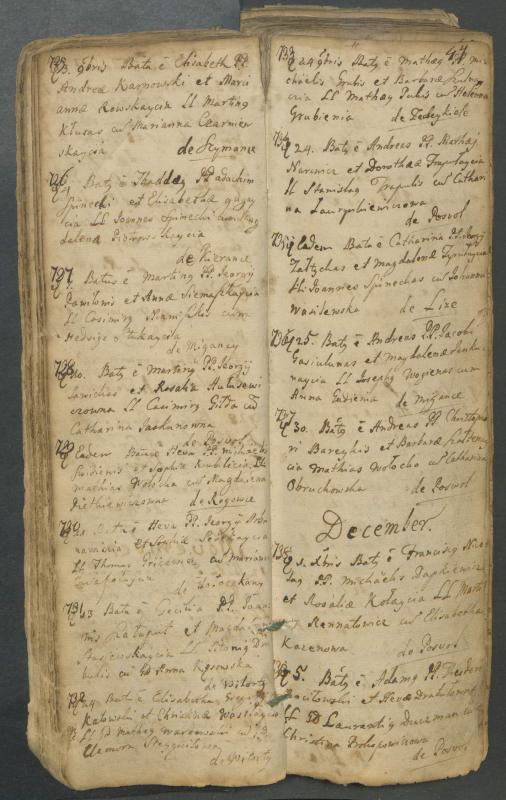 Pasvalio Romos katalikų parapijos bažnyčios 1749–1772 metų krikšto metrikų knyga