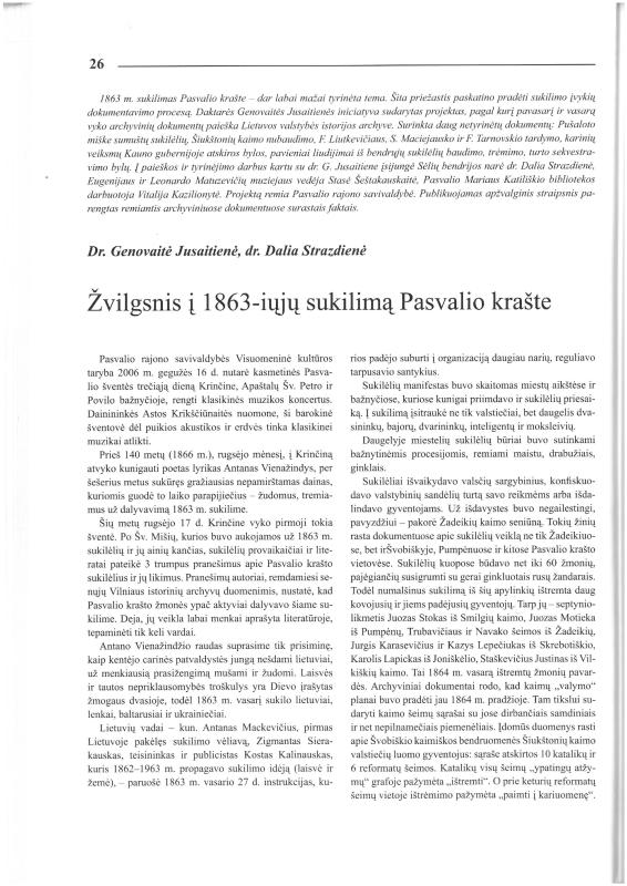 Šiaurietiški atsivėrimai : Pasvalio krašto istorijos ir kultūros žurnalas 2006, nr. 2 (21)