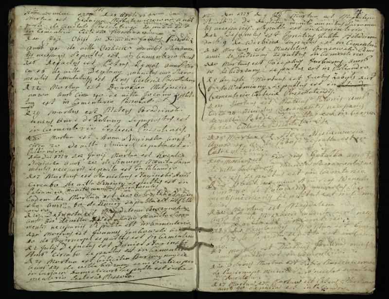 Pušaloto Romos katalikų parapijos bažnyčios 1772–1785 metų mirties metrikų knyga