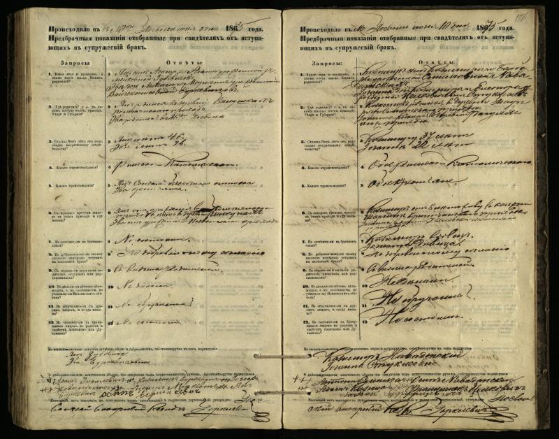 Pasvalio Romos katalikų parapijos bažnyčios 1866–1876 metų priešjungtuvinės apklausos knyga