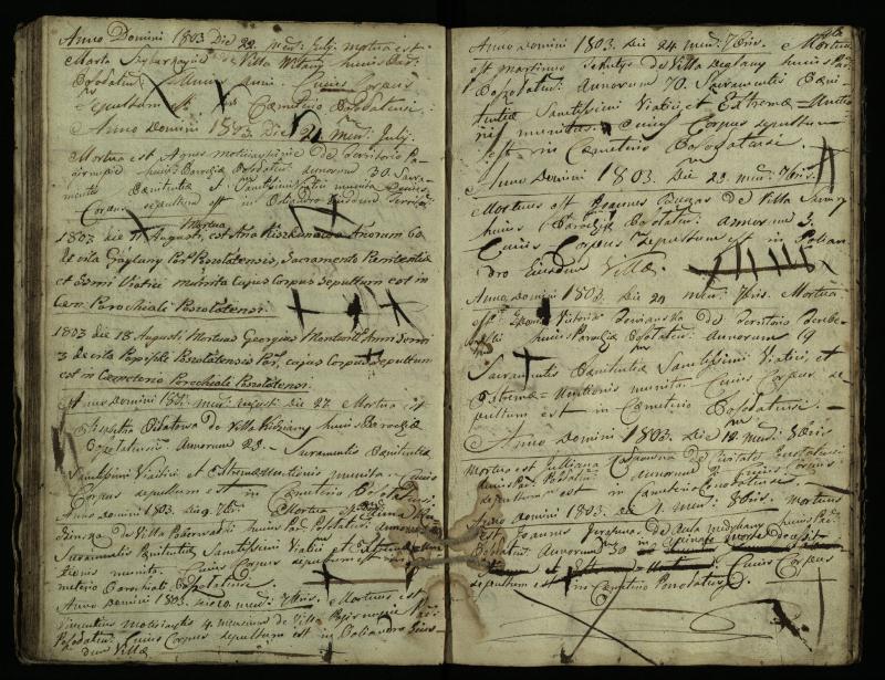 Pušaloto Romos katalikų parapijos bažnyčios 1785–1810 metų mirties metrikų knyga