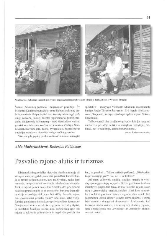 Šiaurietiški atsivėrimai : Pasvalio krašto istorijos ir kultūros žurnalas 2007, nr. 1 (22)