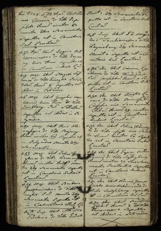 Vaškų (Konstantinavo) Romos katalikų parapijos bažnyčios 1763–1804 metų mirties metrikų knyga