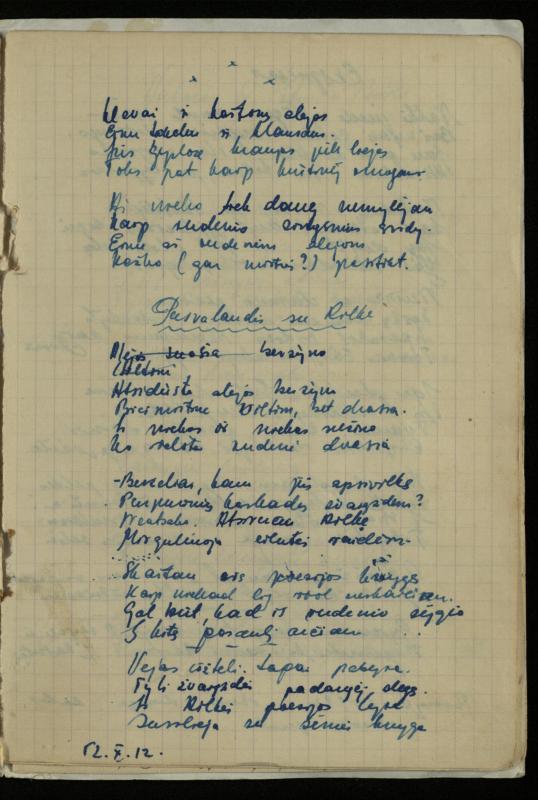 Žurnalisto, literato, vertėjo Kazimiero Pūro „Išrašai poezijos posmų iš tarpukario metų spaudos ir knygų“